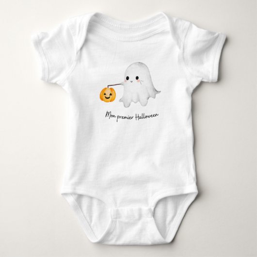 Body baby Halloween - schattige spook Romper (Voorkant)