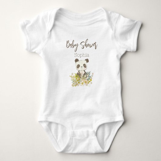 Body Baby Shower Panda Romper (Voorkant)