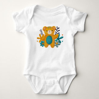Body Bebê Personalizado – Ursinho Fofinho e Alegre Romper