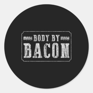 Body beroemd gemaakt door Bycon BBQ Funny Ronde Sticker