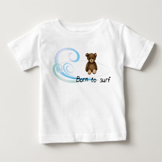Body Blanco baby "Born to surf", golven en nachten (Voorkant)
