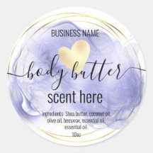 body boter gold modern productlabel