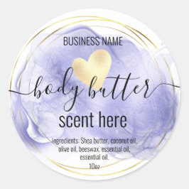 body boter gold modern productlabel ronde sticker