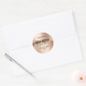 body boter roos goud modern productlabel ronde sticker (Envelop)