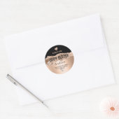 body boter roos goud modern productlabel ronde sticker (Envelop)