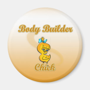 Body Builder Chick Magneet