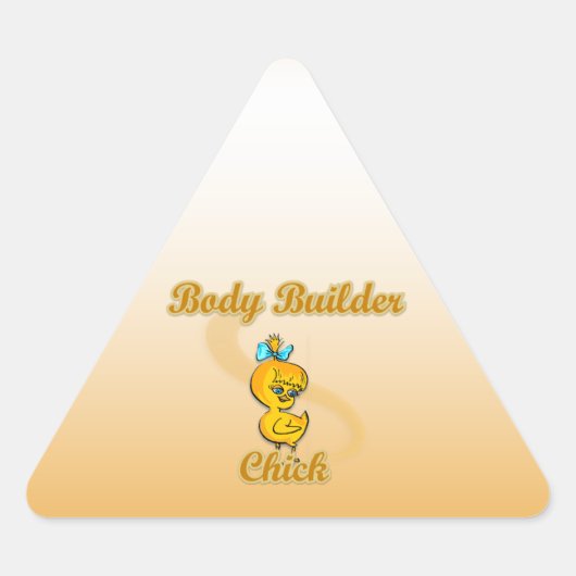 Body Builder Chick Sticker (Voorkant)
