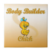 Body Builder Chick Tegeltje (Voorkant)
