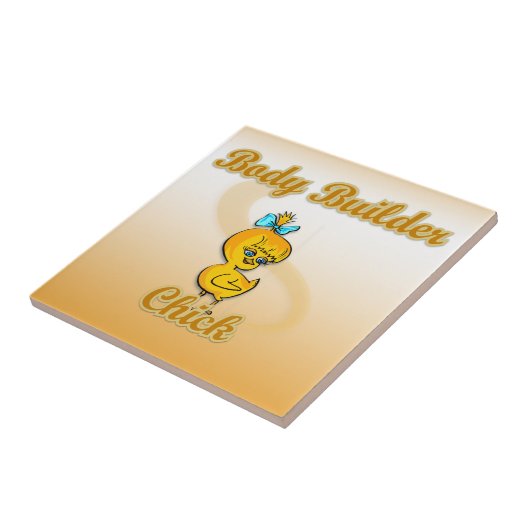 Body Builder Chick Tegeltje (Zijkant)