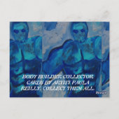 BODY BUILDER COLLECTOR KAARTEN VAN PAULA REILLY. (Achterkant)