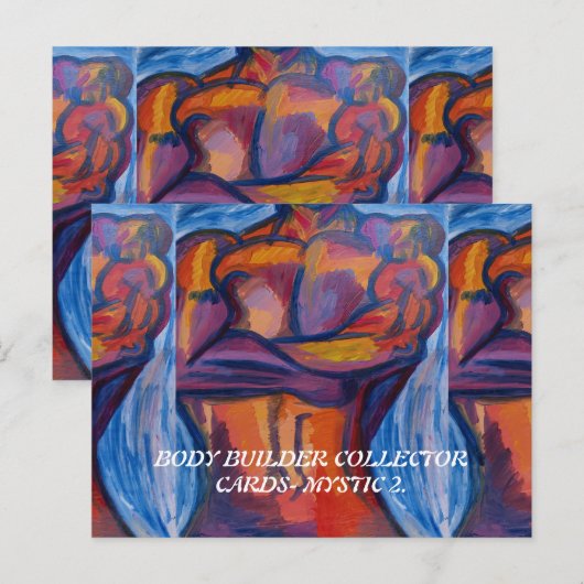 BODY BUILDER COLLECTOR KAARTEN VAN PAULA REILLY. (Voorkant / Achterkant)