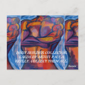 BODY BUILDER COLLECTOR KAARTEN VAN PAULA REILLY. (Achterkant)