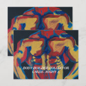 BODY BUILDER COLLECTOR KAARTEN VAN PAULA REILLY. FEESTDAGENKAART (Voorkant / Achterkant)