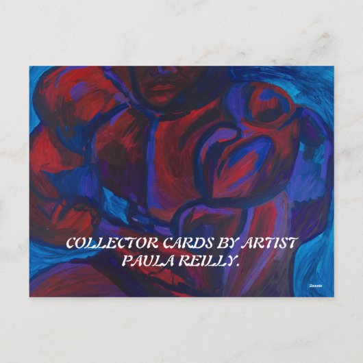 BODY BUILDER COLLECTOR KAARTEN VAN PAULA REILLY. FEESTDAGENKAART (Achterkant)