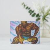 BODY BUILDER COLLECTOR KAARTEN VAN PAULA REILLY. FEESTDAGENKAART (Staand voorkant)