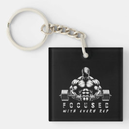 body builder-fitness sleutelhanger
