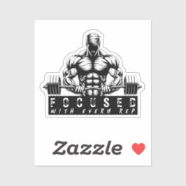 body builder-fitness sticker
