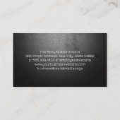 Body Builder Flexing in Pose Visitekaartje (Achterkant)