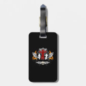 Body Builder - Vrouw Bagagelabel (Achterkant verticaal)