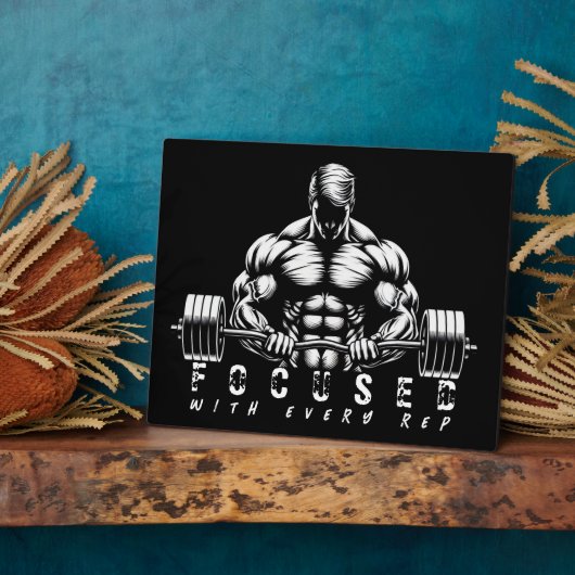 body building-fitness fotoplaat (Zijkant)