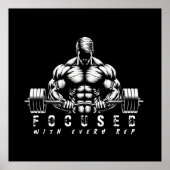 body building-fitness poster (Voorkant)