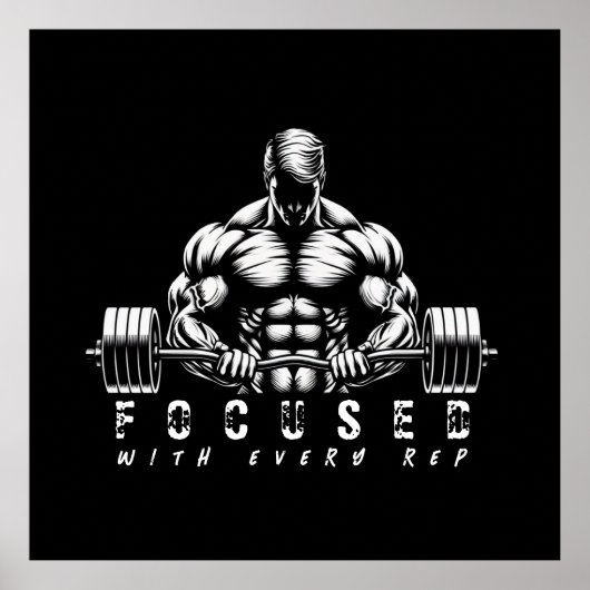 body building-fitness poster (Voorkant)