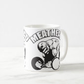 "Body building" Humor - MEATHEAD Koffiemok (Voorkant rechts)