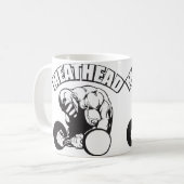 "Body building" Humor - MEATHEAD Koffiemok (Voorkant links)