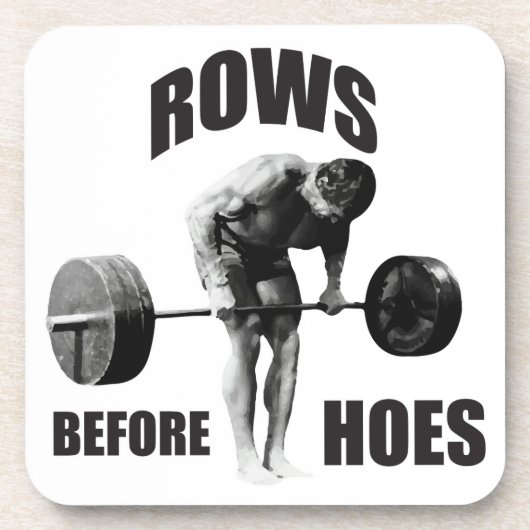 "Body Building" Motivatie Humor Onderzetter (Voorkant)