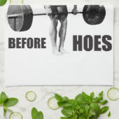 "Body Building" Motivatie Humor Theedoek (Gevouwen)