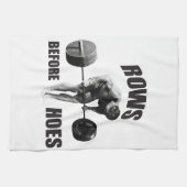 "Body Building" Motivatie Humor Theedoek (Horizontaal)