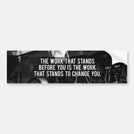 "Body building" Workout Motivatie Bumpersticker (Voorkant)