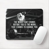 "Body building" Workout Motivatie Muismat (Met muis)