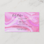 Body Butter Application Guide Colorful Glam Visitekaartje (Achterkant)