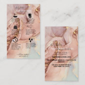 Body Butter Application Guide Roze Gold Visitekaartje (Voorkant / Achterkant)