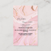 Body Butter Application Guide Roze Gold Waterverf Visitekaartje (Achterkant)