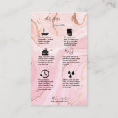 Body Butter Application Guide Roze Gold Waterverf Visitekaartje (Voorkant)