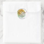 Body Butter Balm Care Packaging Logo Hartelijk dan Ronde Sticker (Tas)