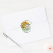 Body Butter Balm Care Packaging Logo Hartelijk dan Ronde Sticker (Envelop)
