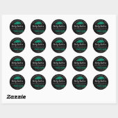 Body Butter Bananenblad Tropisch Productlabel Ronde Sticker (Vel)