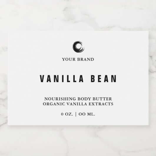 Body Butter Big Jar Label Voedselcontainer Etiket (Enkel label)