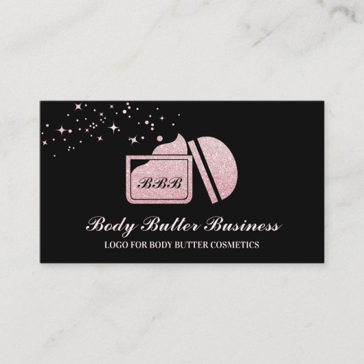 Body Butter Cosmetic Cream Visitekaartje (Voorkant)