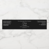 Body Butter Jar Label - Zwart met witte tekst Waterfles Etiket (Enkel label)