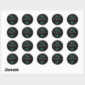 body butter monstera blad tropisch productlabel ronde sticker (Vel)