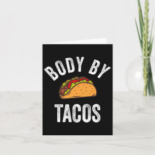 Body By Tacos T-shirt Grappige Cinco De Mayo Mexic Kaart