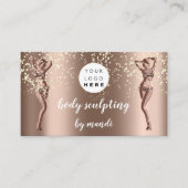 Body Care Mode Logo QR Code Bikini Confetti Visitekaartje (Voorkant)