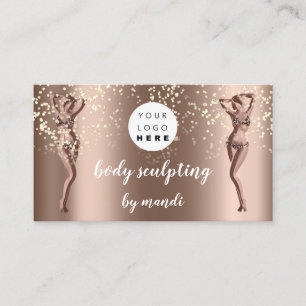Body Care Mode Logo QR Code Bikini Confetti Visitekaartje