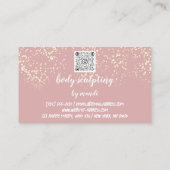 Body Care Mode Logo QRCode Bikini Spark Visitekaartje (Achterkant)