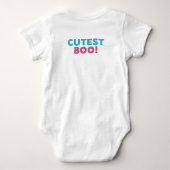 Body de bebé 100 % algodón – Diseño “Cutest Boo!”  Romper (Achterkant)