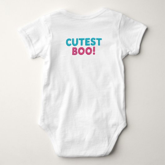 Body de bebé 100 % algodón – Diseño “Cutest Boo!”  Romper (Achterkant)